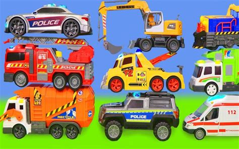 玩具工程车救护车的视频