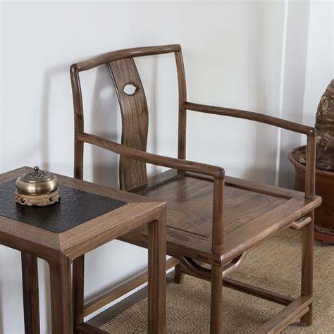 现代风格实木茶椅