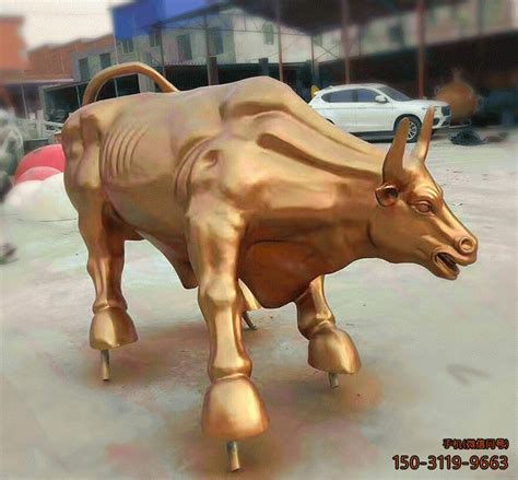 玻璃钢动物牛雕塑专业定制