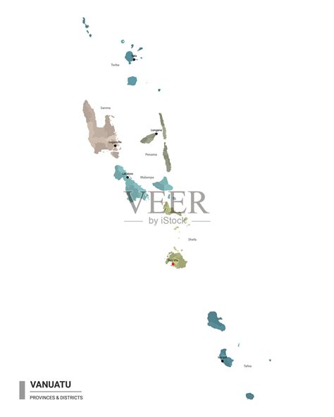 瓦努阿图详细地图