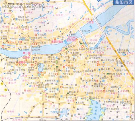 益阳市中心地图