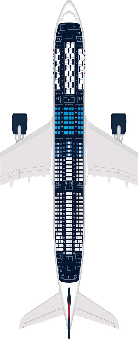 空客a350飞机座位图