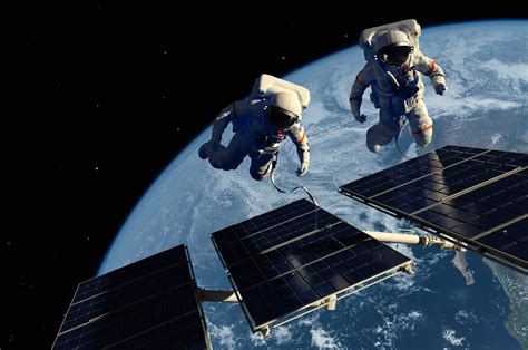 空间站和地球高清合影照片