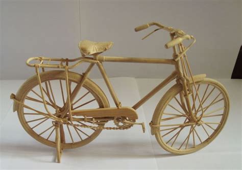 竹子自行车制造过程