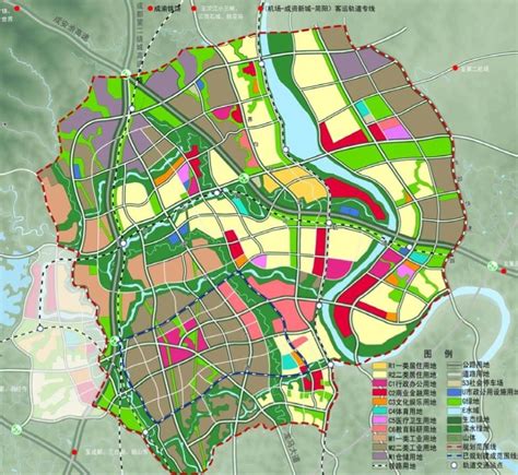 简阳新城规划图
