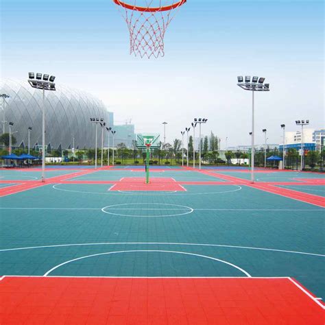 篮球场悬浮地板安装图解