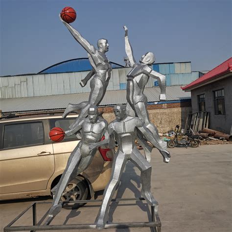 篮球飞人雕塑图片大全