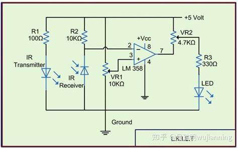 红外线光电传感器原理框图