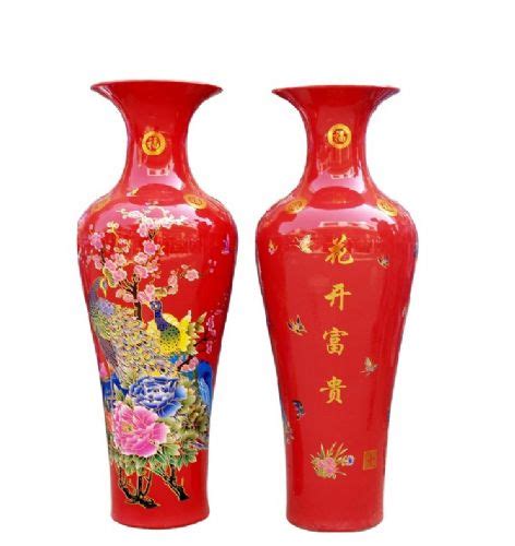 红色陶瓷花瓶批发厂家直销