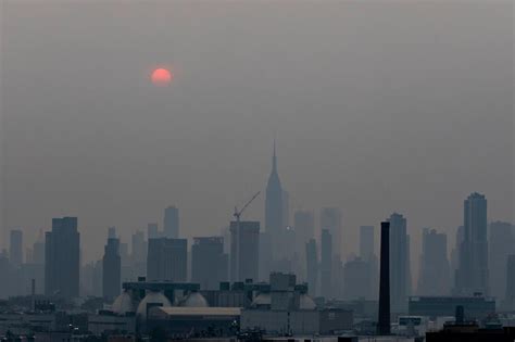 纽约夜景雾霾图片
