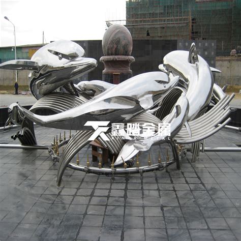 绥化不锈钢雕塑海豚制作