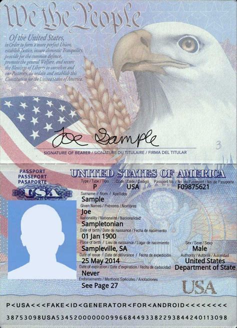 美国人护照号