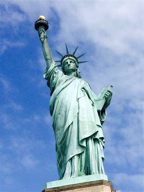 美国纽约自由女神像温度