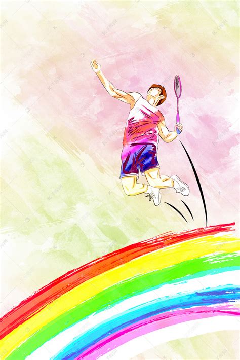 羽毛球比赛背景图片素材