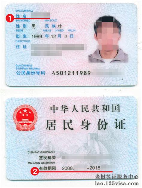 老挝公民身份证模板