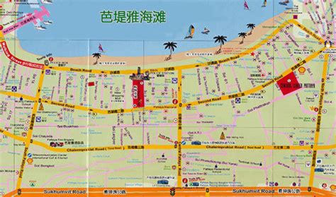 芭提雅中文地图