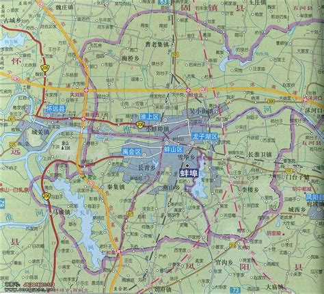 蚌埠市地图高德全图