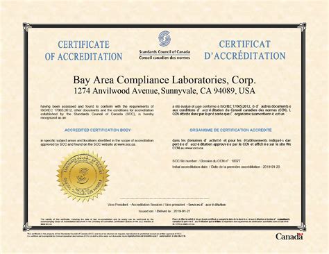 被加拿大认可的技术证书