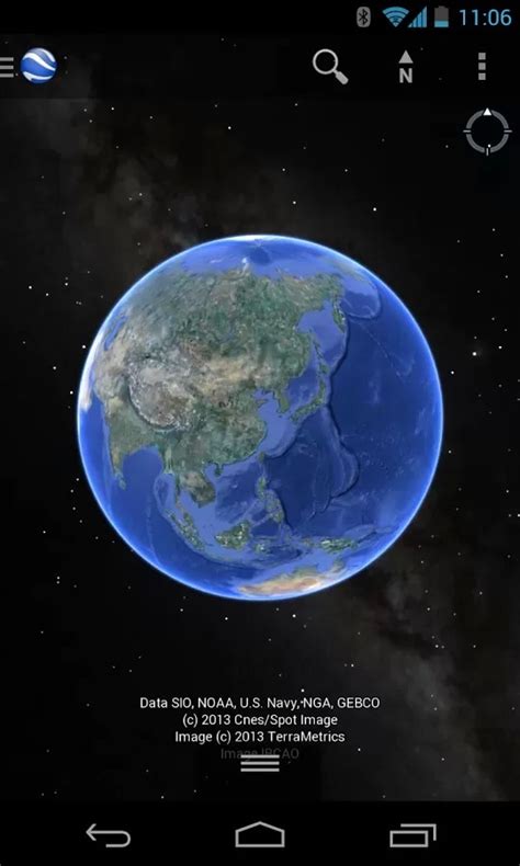 谷歌地球卫星地图
