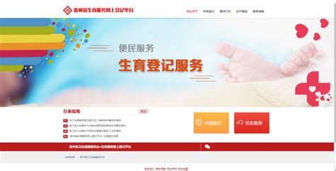 贵州生育登记平台网站
