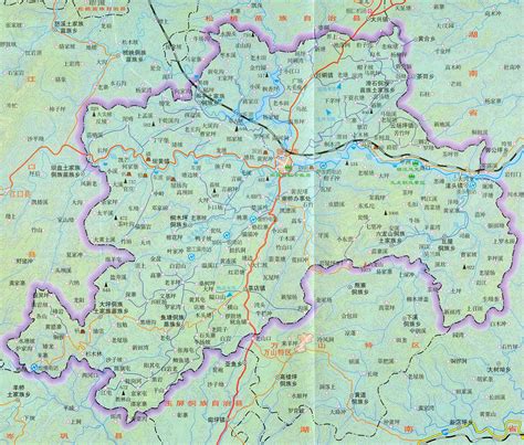 贵州铜仁地图全图