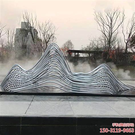 贵州304不锈钢假山雕塑造景艺术