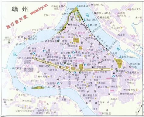 赣州市城区地图图片