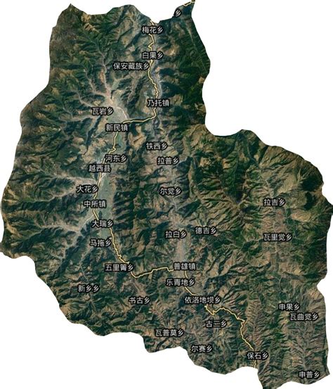 越西县高清地图