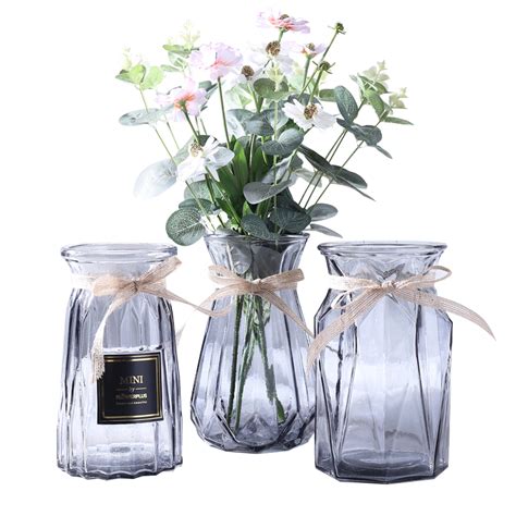 透明玻璃水壶做花瓶
