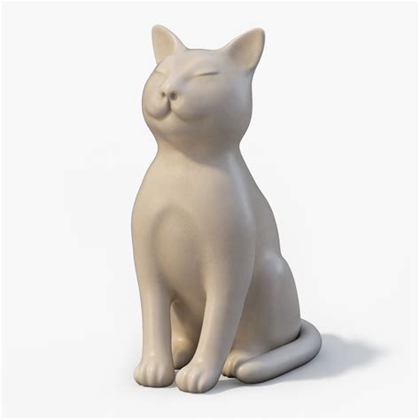 逼真的猫雕像