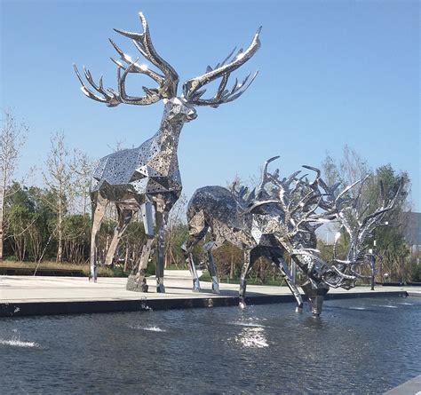 郑州水景不锈钢动物雕塑定制