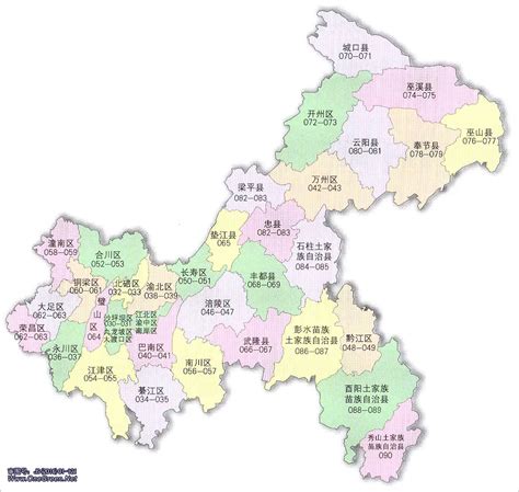 重庆主城区地图分布图