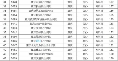 重庆市学科组专业排名