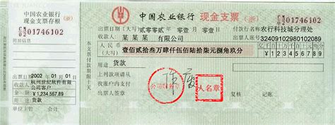 重庆银行转账支票填写样本图片