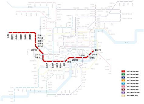 重庆1号线地铁线路图