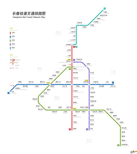 长春地铁规划高清图