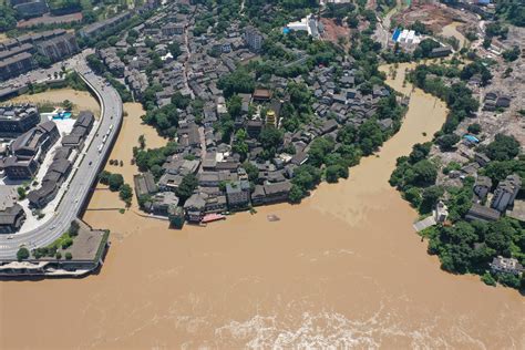 长江洪水风景