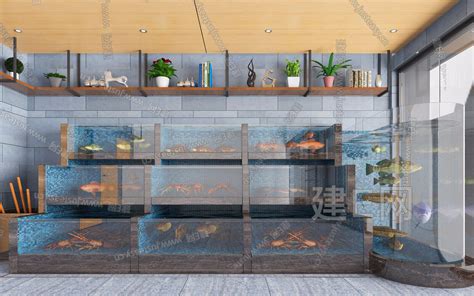 阳江有机玻璃海鲜池定制设计制作