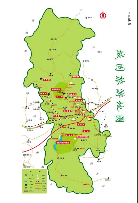 陕西省汉中市城固县地图