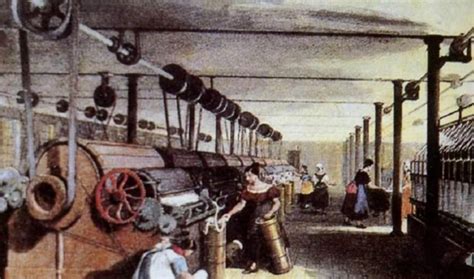 随着的发明和推广英国的工业革命从纺织业迅速