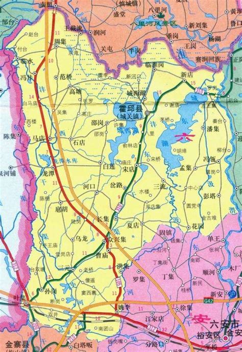 霍邱县商业地图