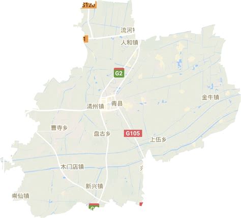 青县城里地图高清版