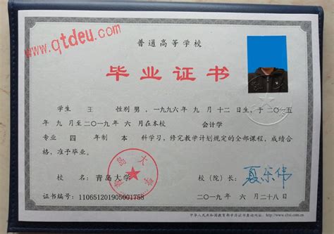 青岛大学毕业证学位证