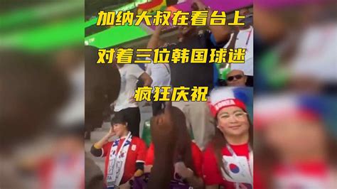 韩国球迷疯狂庆祝视频