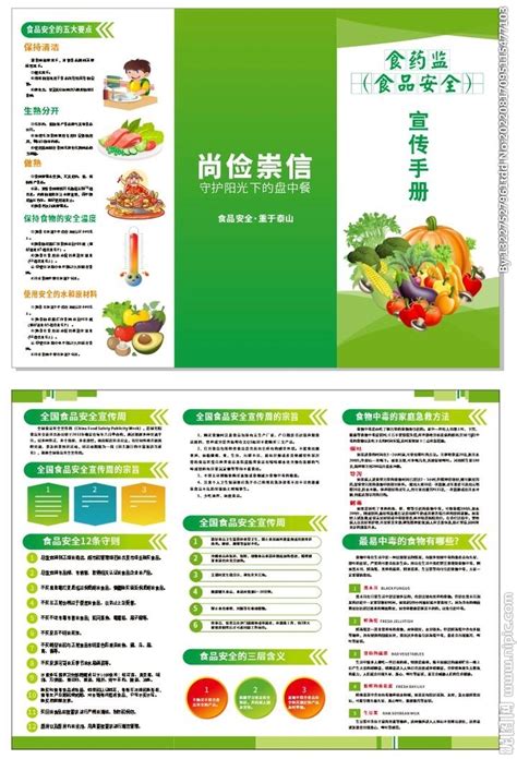 食品安全宣传手册模板
