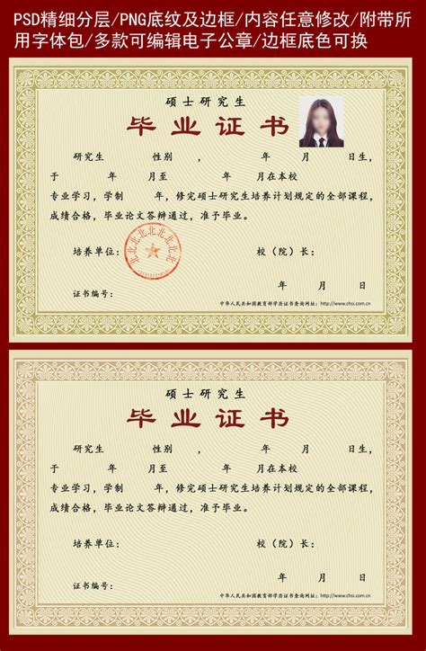 香港毕业证模板
