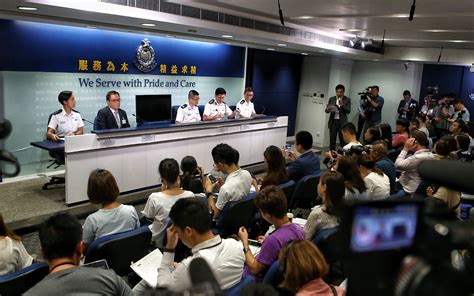 香港警察例行记者会