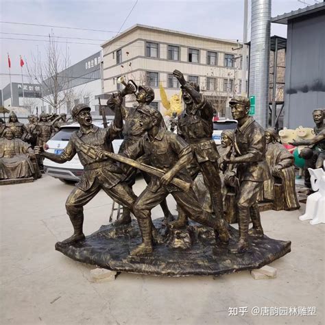 黑龙江玻璃钢红军雕塑