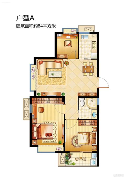 140平方三室一厅设计图