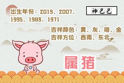 2019年属猪起名五行